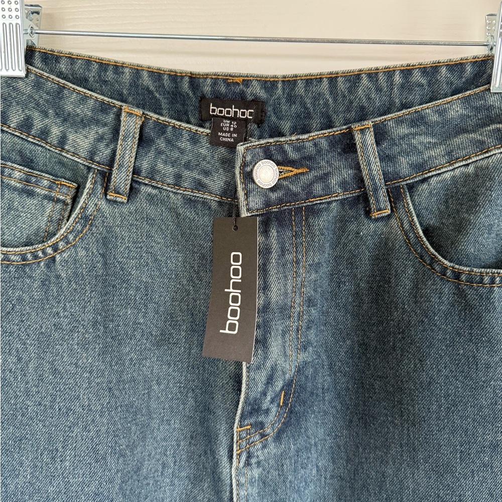 Boohoo Wide leg High waist Denim Jeans